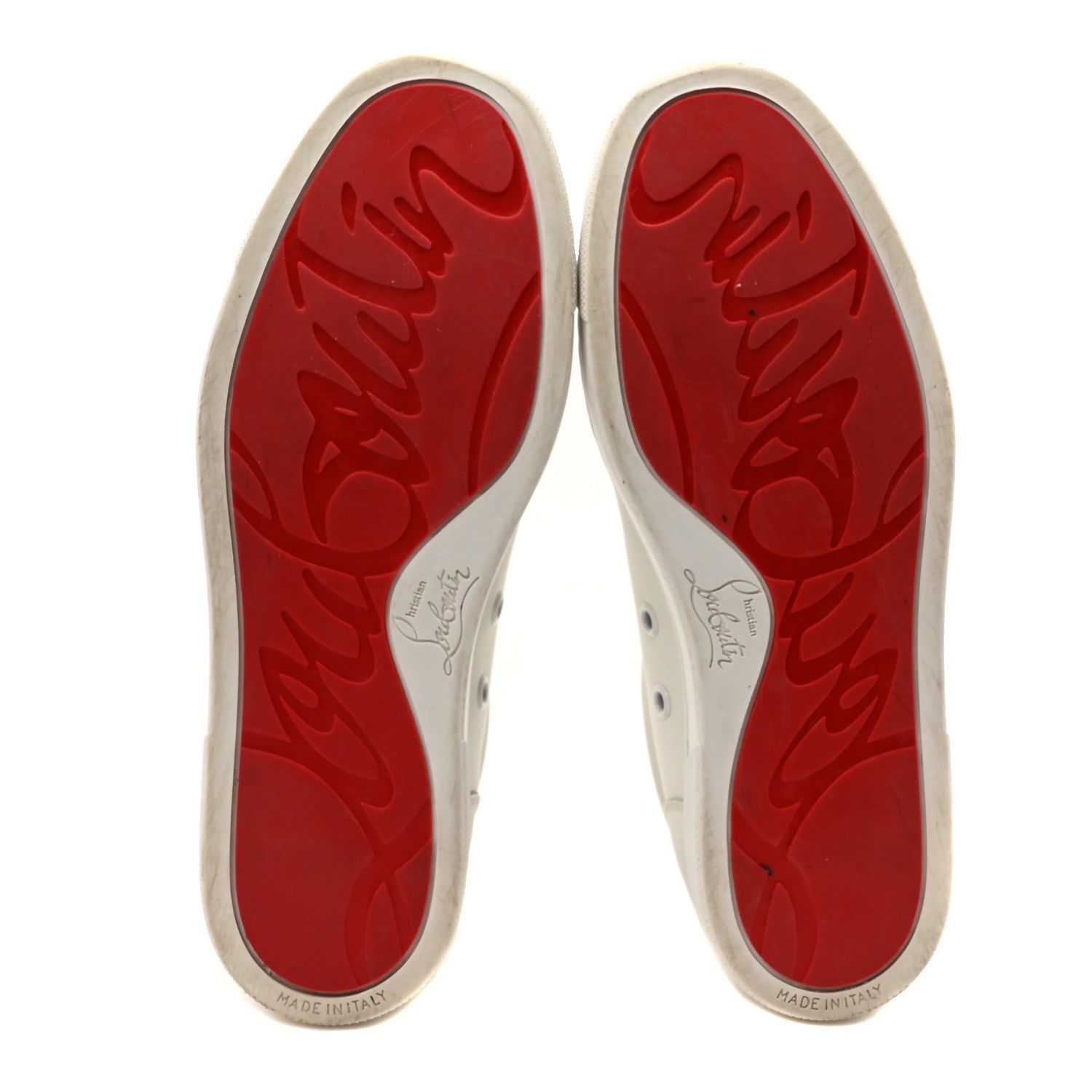 Christian Louboutin Calfskin Vieira Flat Sneakers 36 White 6 of 7