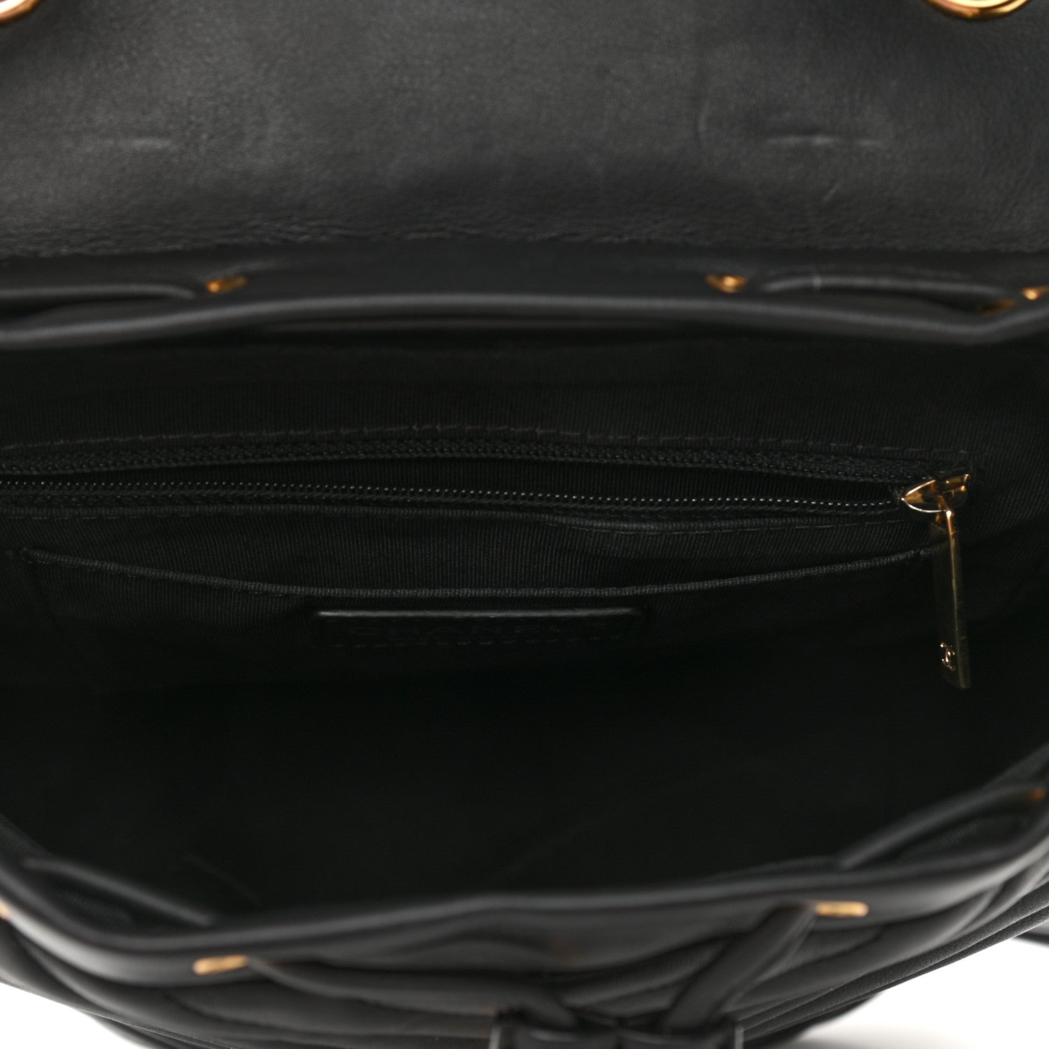 Chanel Calfskin Chevron Quilted Small Urban Spirit Backpack Black 5 of 10