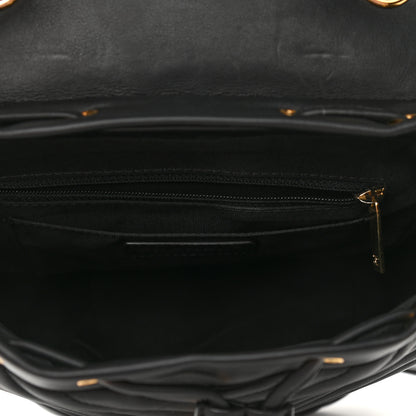 Chanel Calfskin Chevron Quilted Small Urban Spirit Backpack Black 5 of 10
