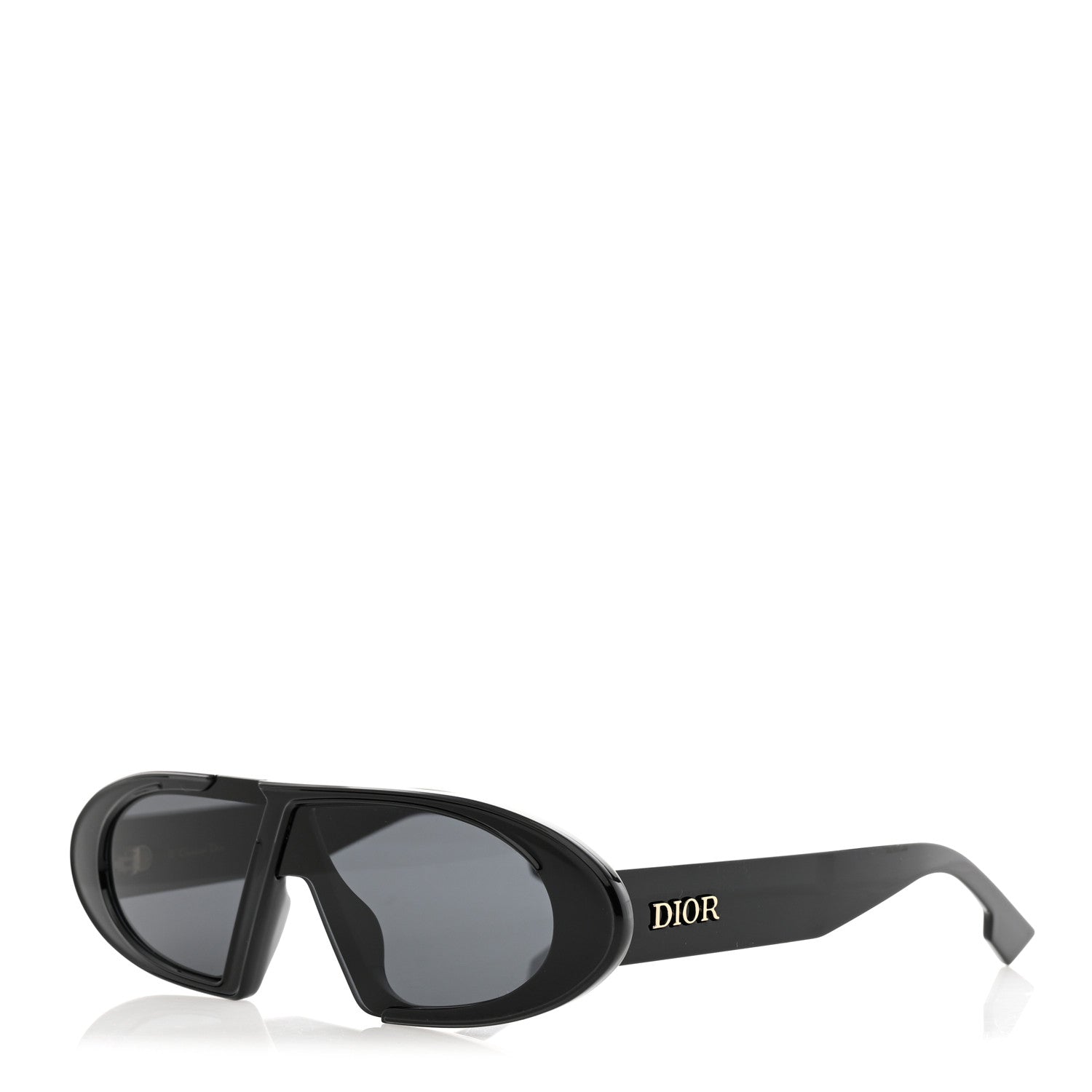 Christian Dior Acetate Oblique Oval Sunglasses Black 1 of 8