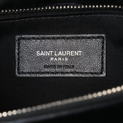 Saint Laurent Calfskin Y Quilted Monogram Medium Loulou Chain Satchel Black 6 of 10