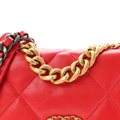 Chanel Goatskin Quilted Medium Chanel 19 Flap Pink 8 of 10