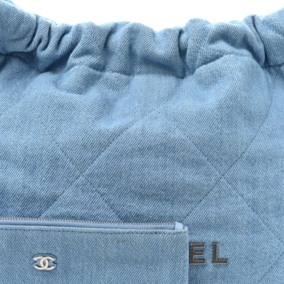 Chanel Denim Quilted Chanel 22 Light Blue 9 of 11