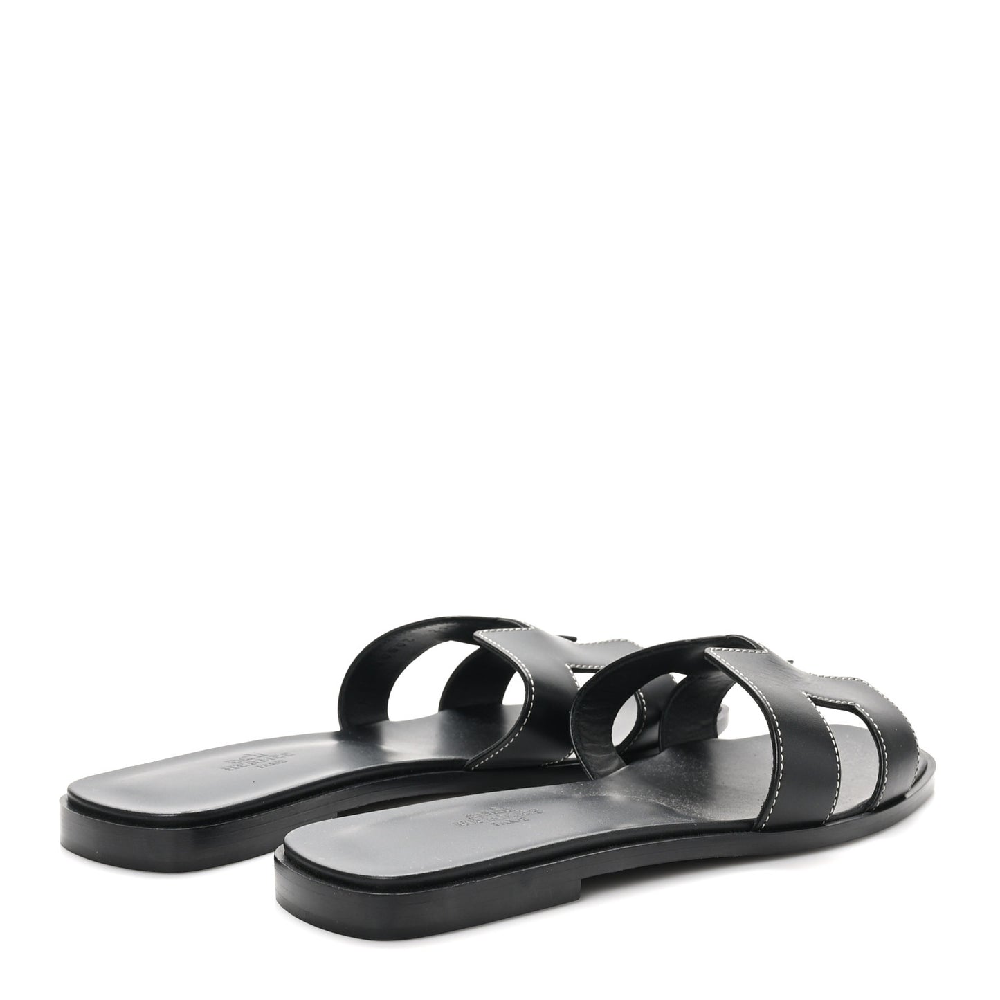 Box Calfskin Oran Sandals 39.5 Black