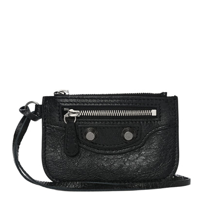 Balenciaga Agneau Giant 12 Silver Hardware Coin Purse Black 1 of 10
