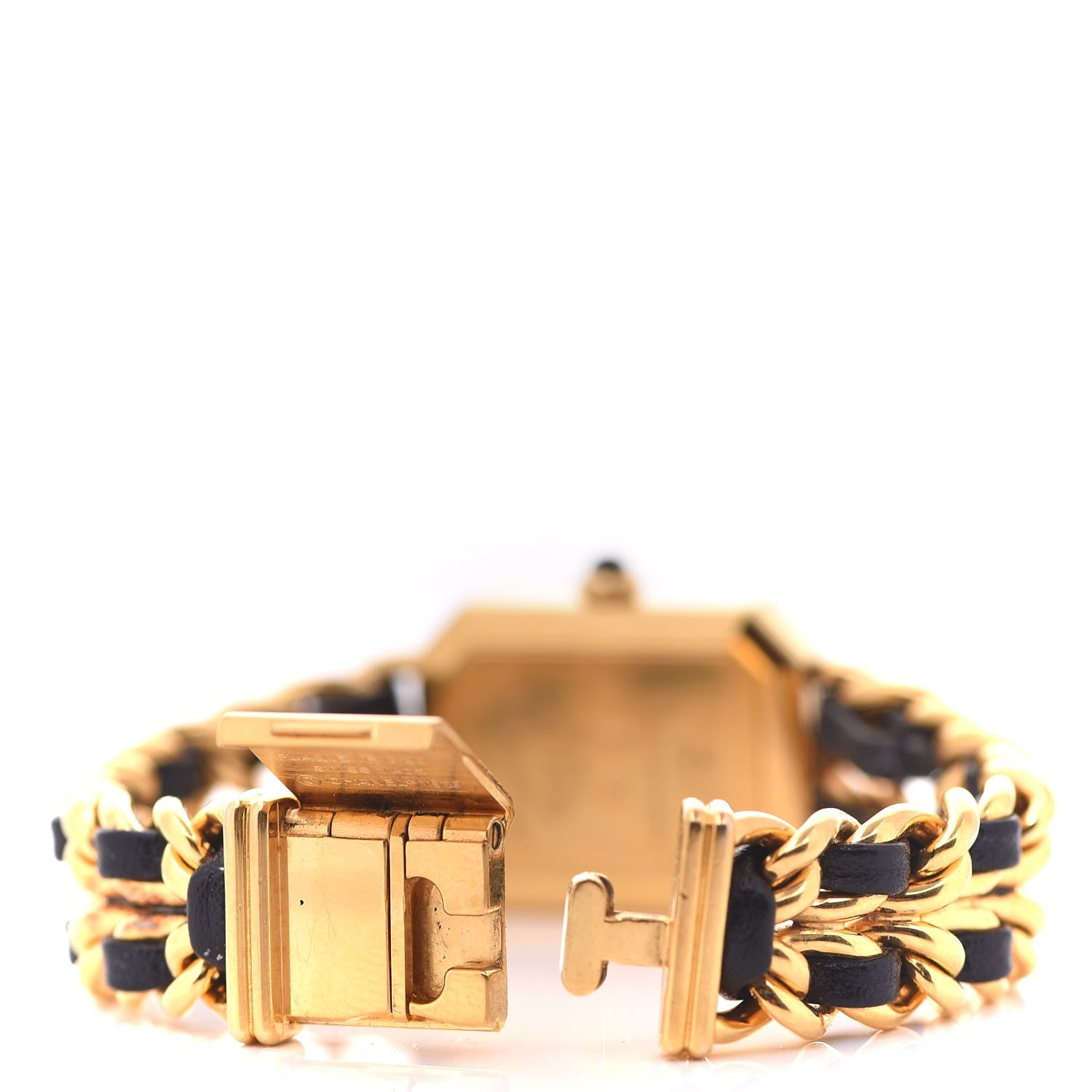 Chanel Stainless Steel Lambskin 20mm Chain Premiere Quartz Watch Gold S 6 of 7