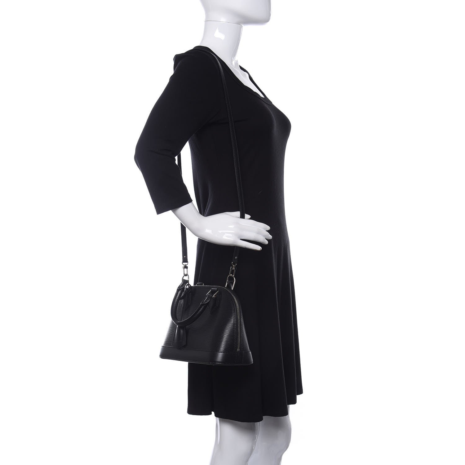 Louis Vuitton Epi Alma BB Black 2 of 14