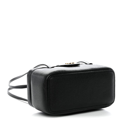 Chanel Shiny Caviar Preppy Coco Long Vanity With Strap Black 4 of 11