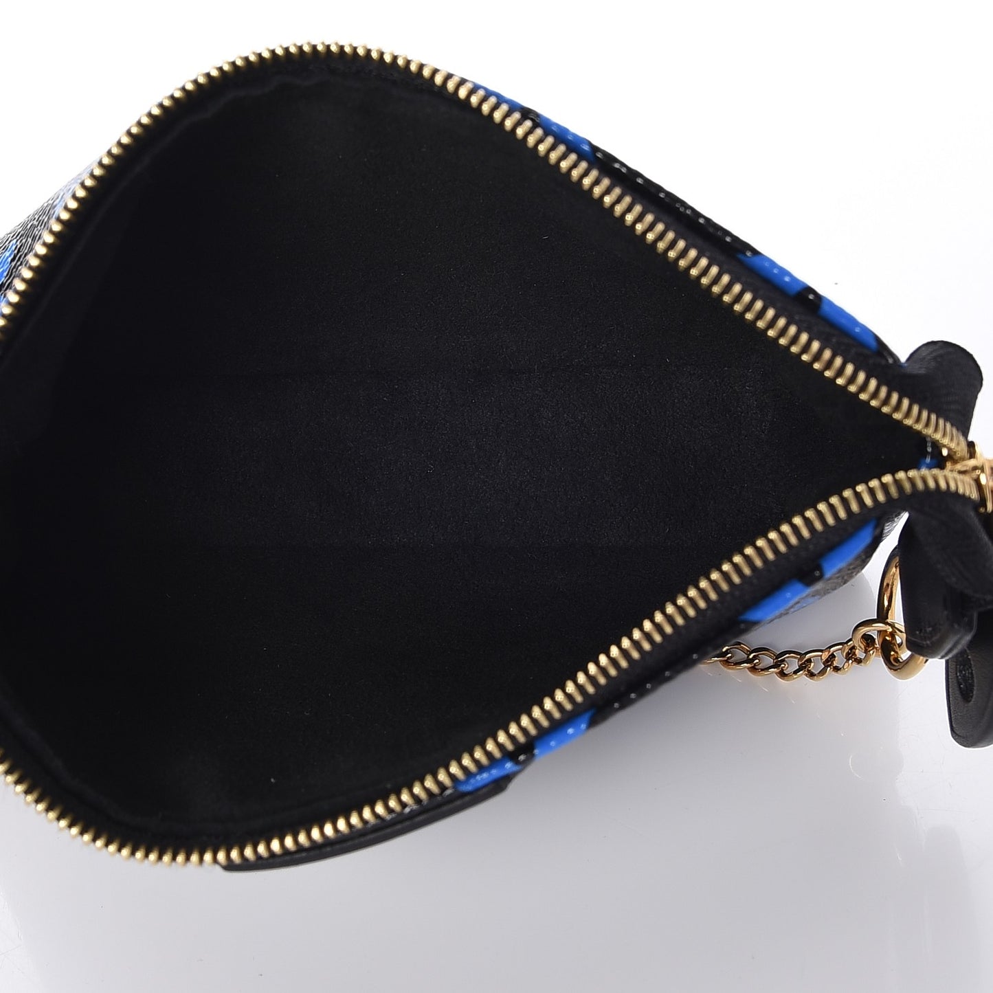 Colored Monogram Mini Pochette Accessories Blue Black