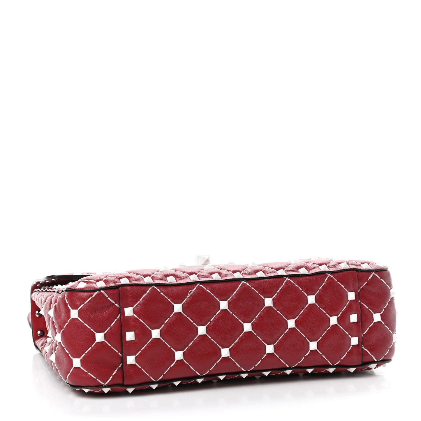 Lambskin Medium Free Rockstud Spike Shoulder Bag Rosso Valentino