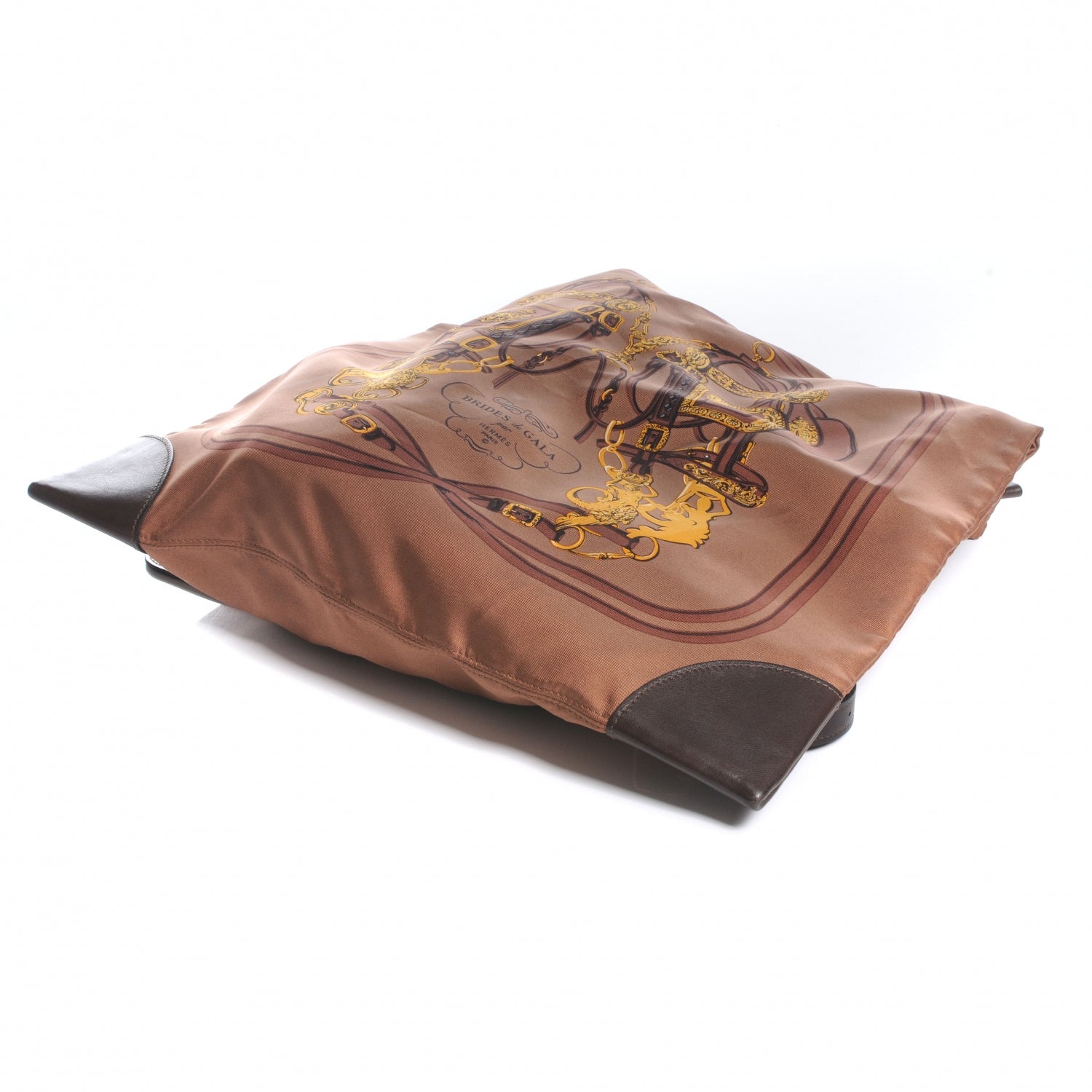 Hermes Silk SilkyCity Bag Brides De Gala Bag Brown 4 of 6