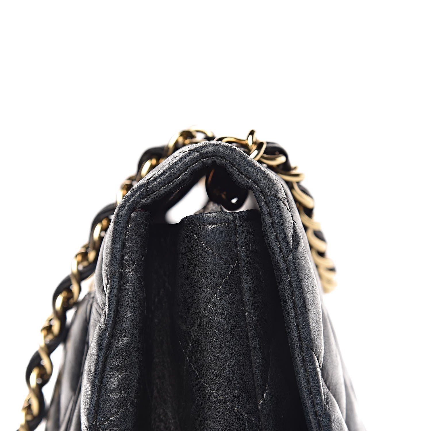 Chanel Lambskin Quilted Jumbo Single Flap Black 23 of 24