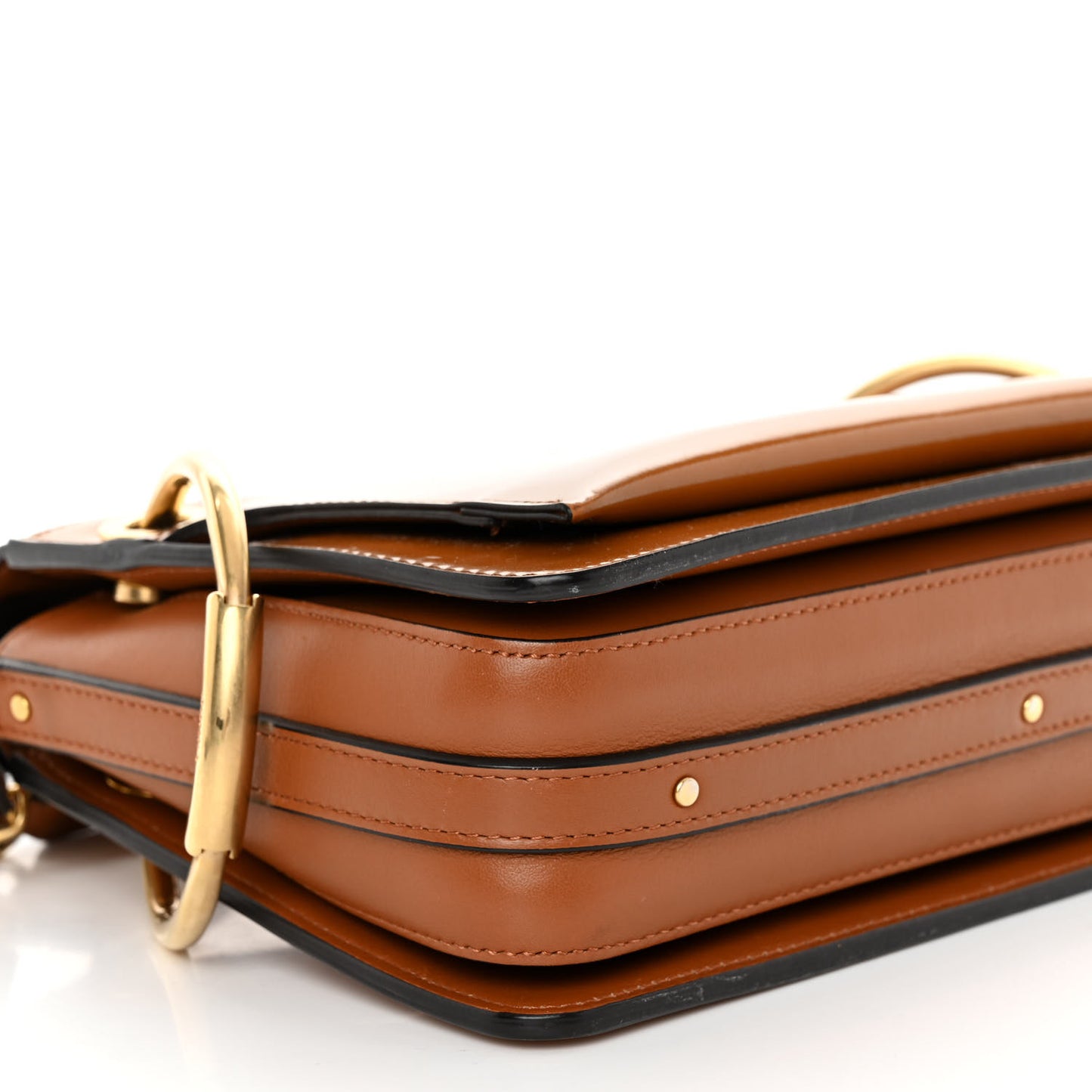 Patent Small Roy Bag Caramel
