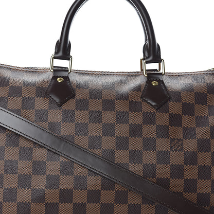 Louis Vuitton Damier Ebene Speedy Bandouliere 35 7 of 9