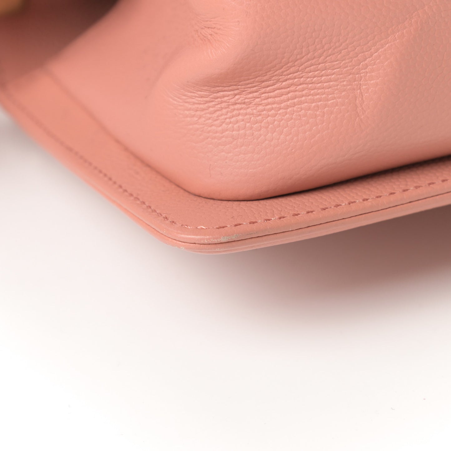 Caviar Quilted Small Boy Flap Powder Pink