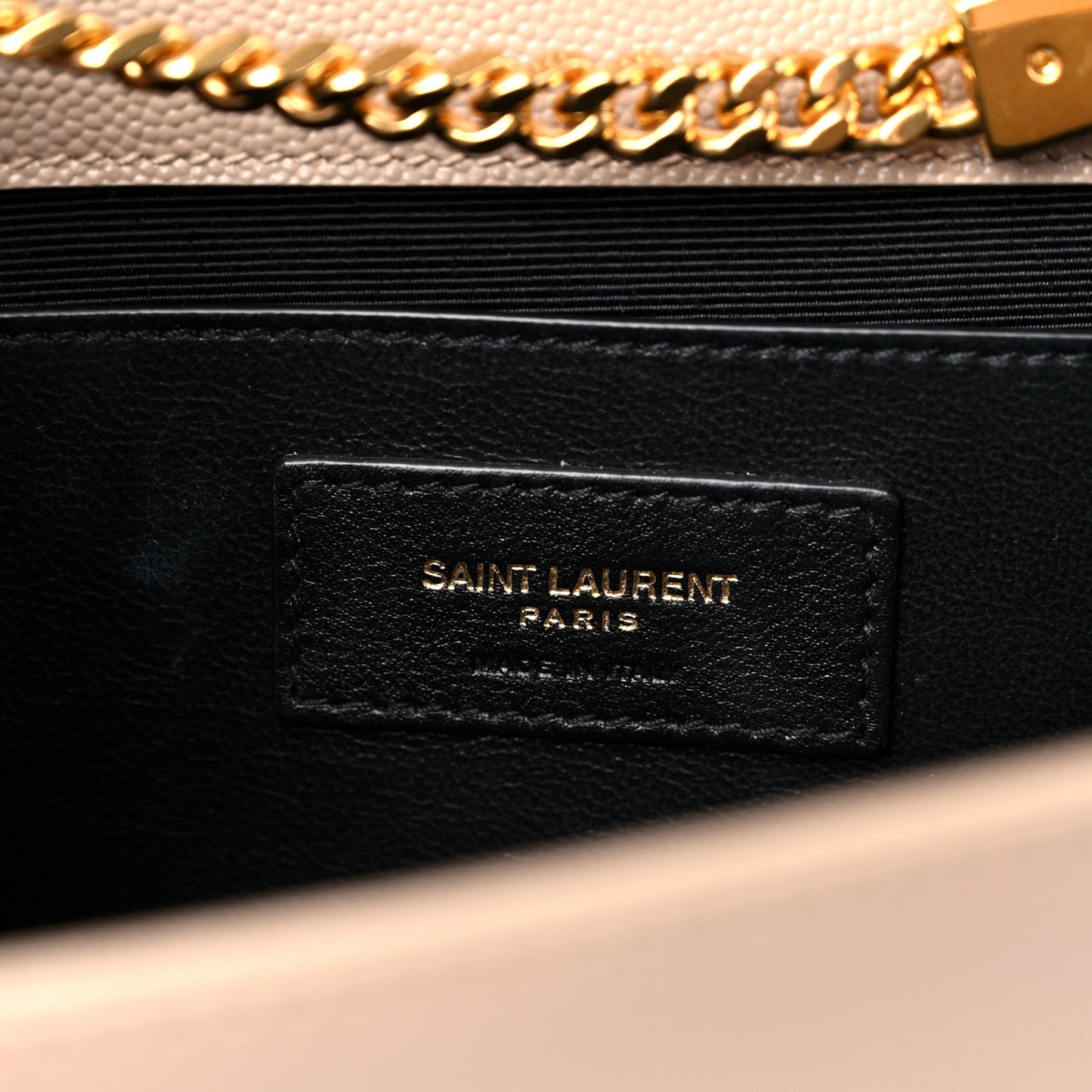 Grain De Poudre Medium Monogram Kate Satchel Dark Beige