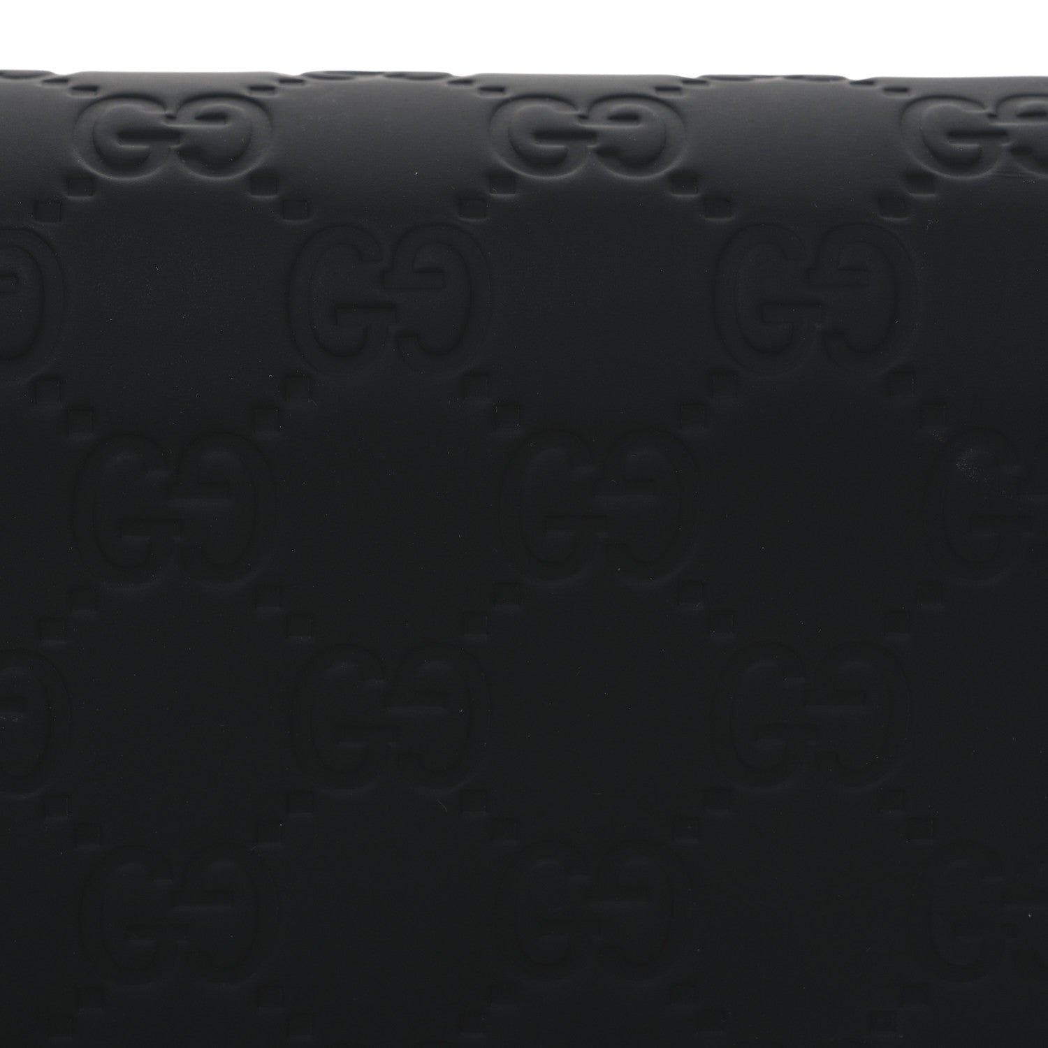 Gucci Rubber Effect Calfskin GG Mini Messenger Bag Black 8 of 10