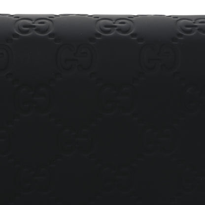 Gucci Rubber Effect Calfskin GG Mini Messenger Bag Black 8 of 10