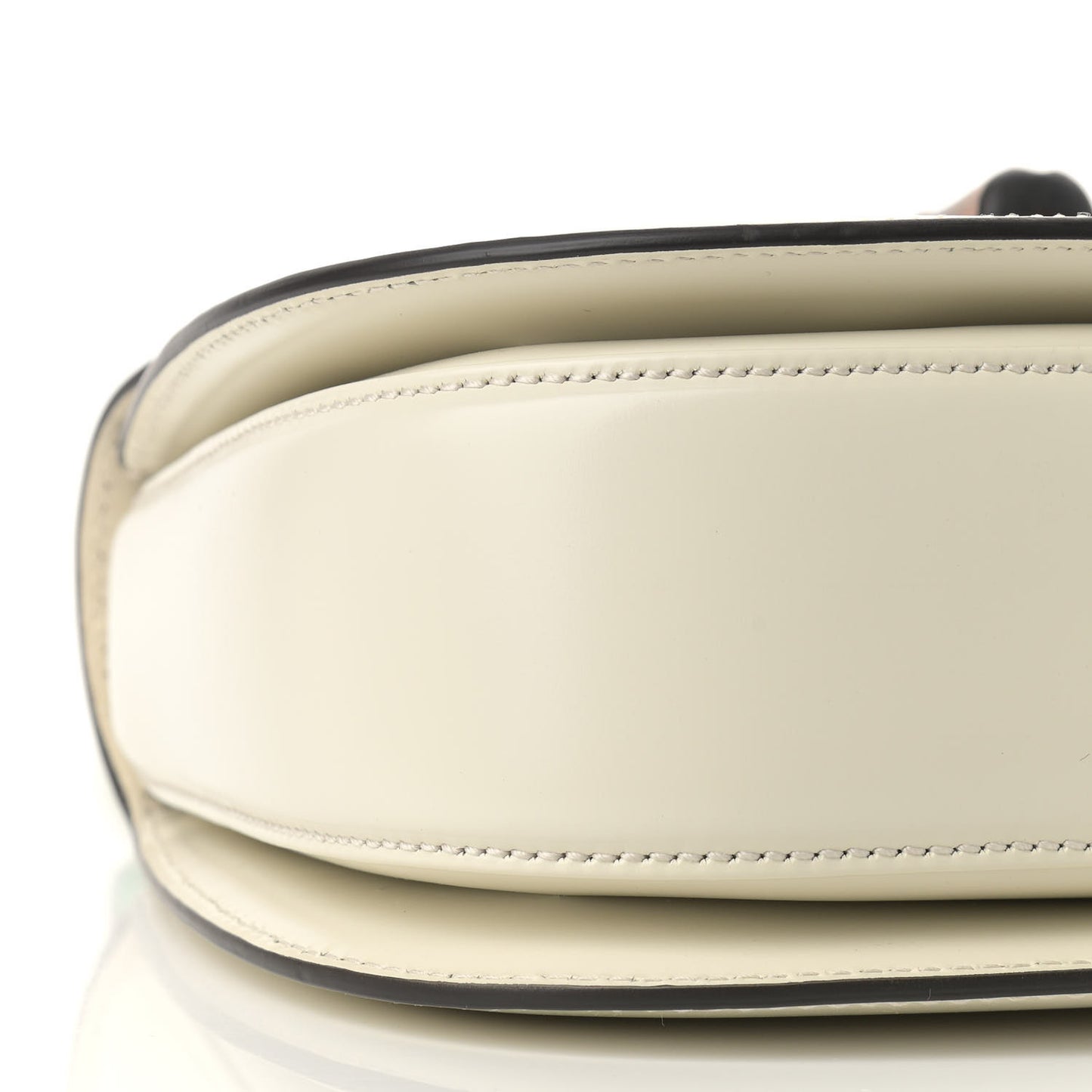 Calfskin Plexiglass Medium Classic 2 Top Handle Bag White