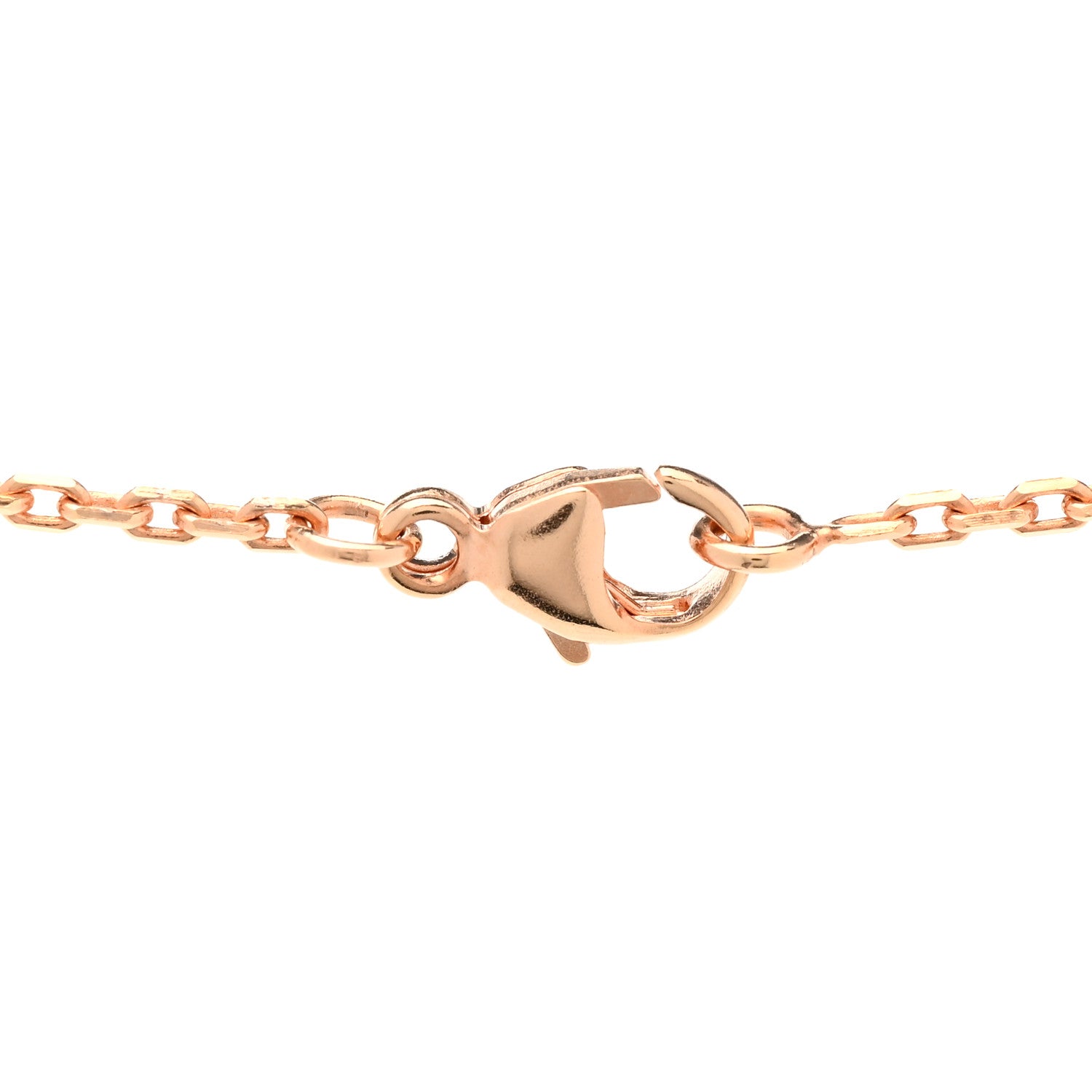 Hermes Lacquered Rose Gold Mini Pop H Pendant Necklace White 5 of 8