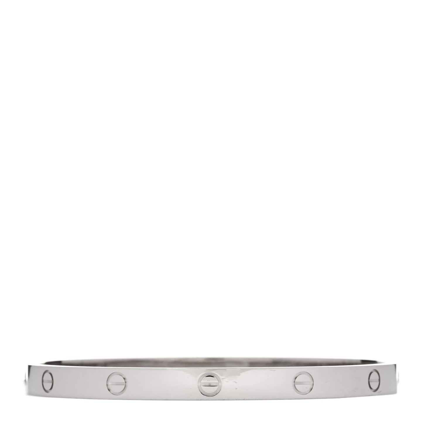 18K White Gold LOVE Bracelet 21