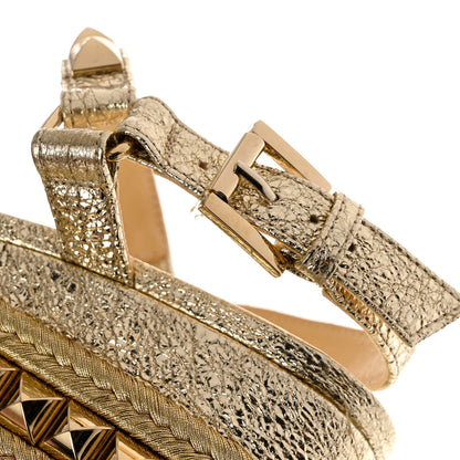 Christian Louboutin Specchio Vintage Cataclou 60 Platform Sandals 36 Platine Light Gold 10 of 12