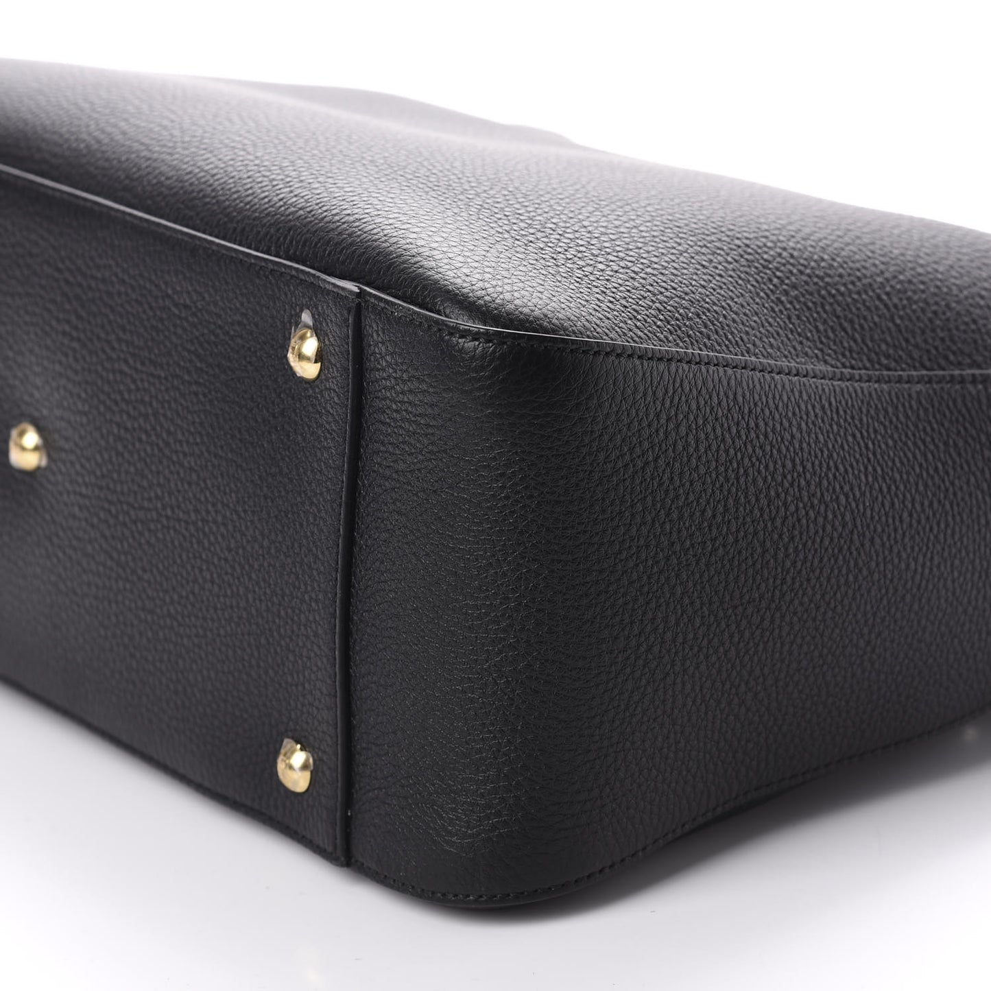 Cuoio Romano Selleria Medium FF Tote Black