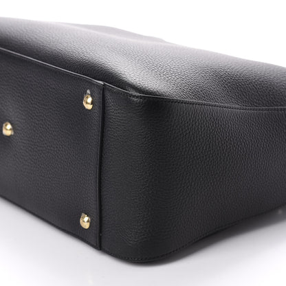 Fendi Cuoio Romano Selleria Medium FF Tote Black 7 of 10