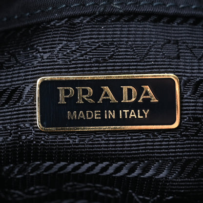 Prada Re-Nylon Saffiano Stitched Re-Edition 1995 Chaine Drawstring Bucket Bag Black 6 of 9