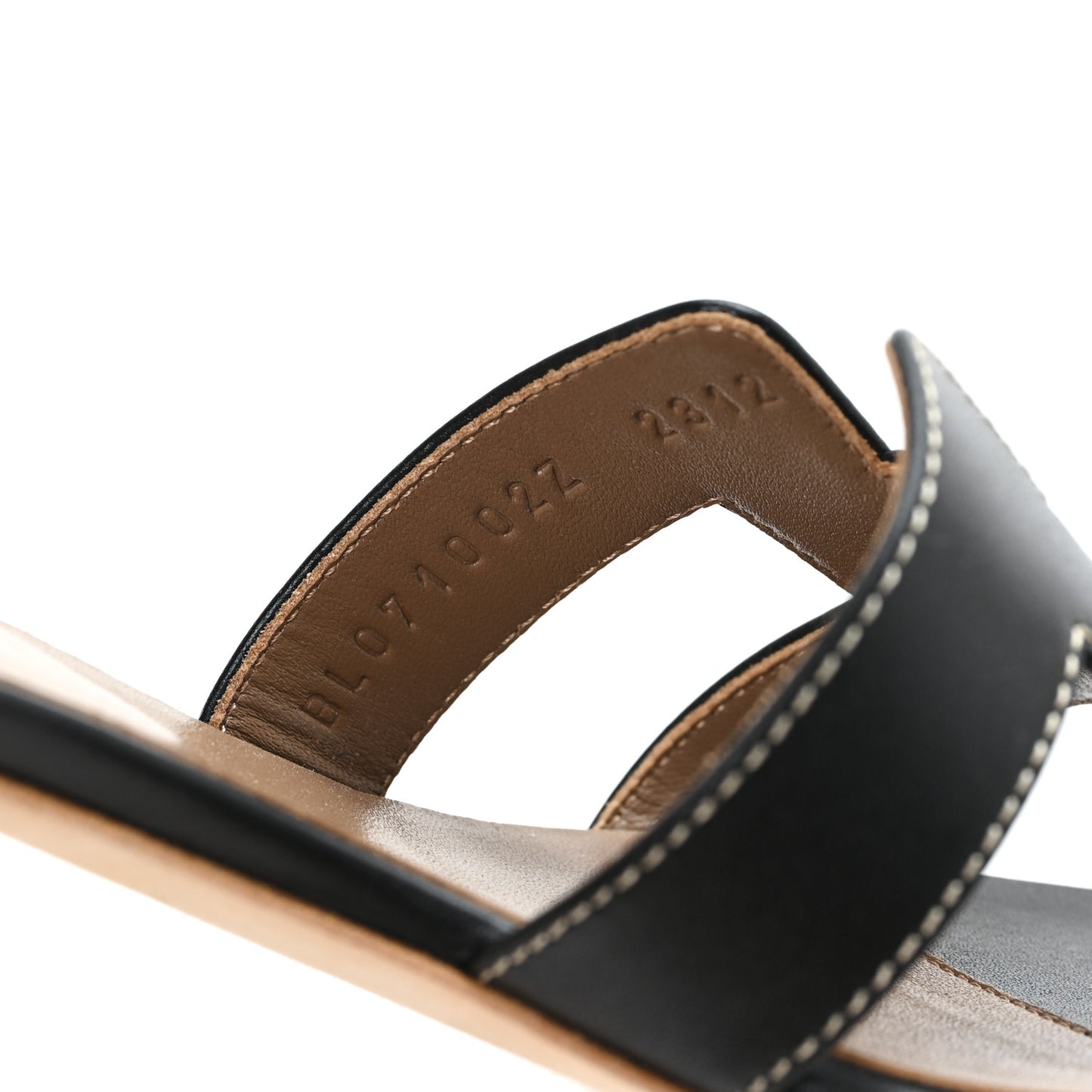 Calfskin Oasis Sandals 37.5 Black