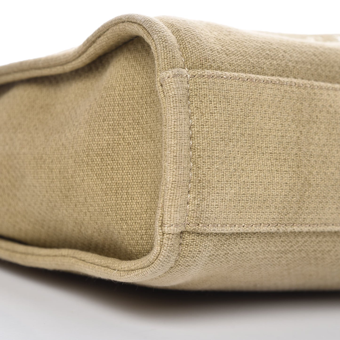 Canvas Mini Deauville Tote Beige Black