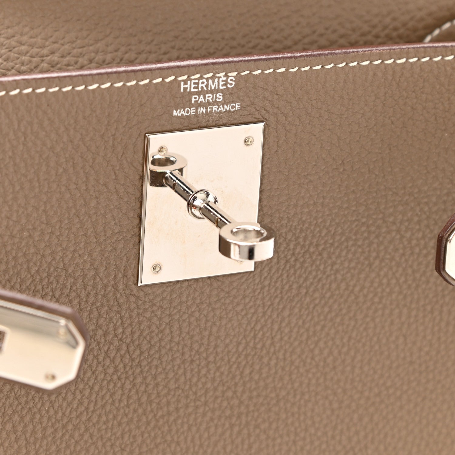 Hermes Togo Kelly Retourne 28 Etoupe 6 of 17