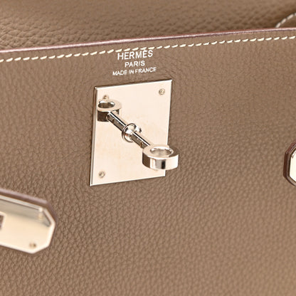 Hermes Togo Kelly Retourne 28 Etoupe 6 of 17