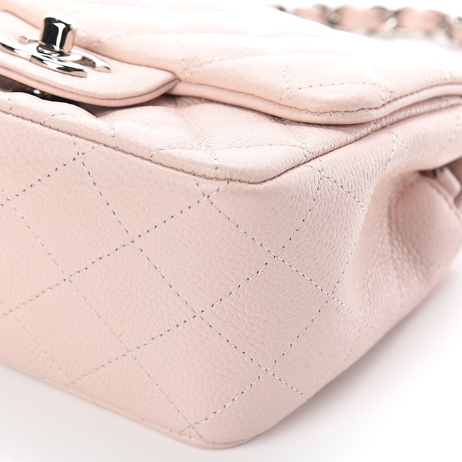 Chanel Caviar Quilted Mini Square Flap Pink 9 of 10