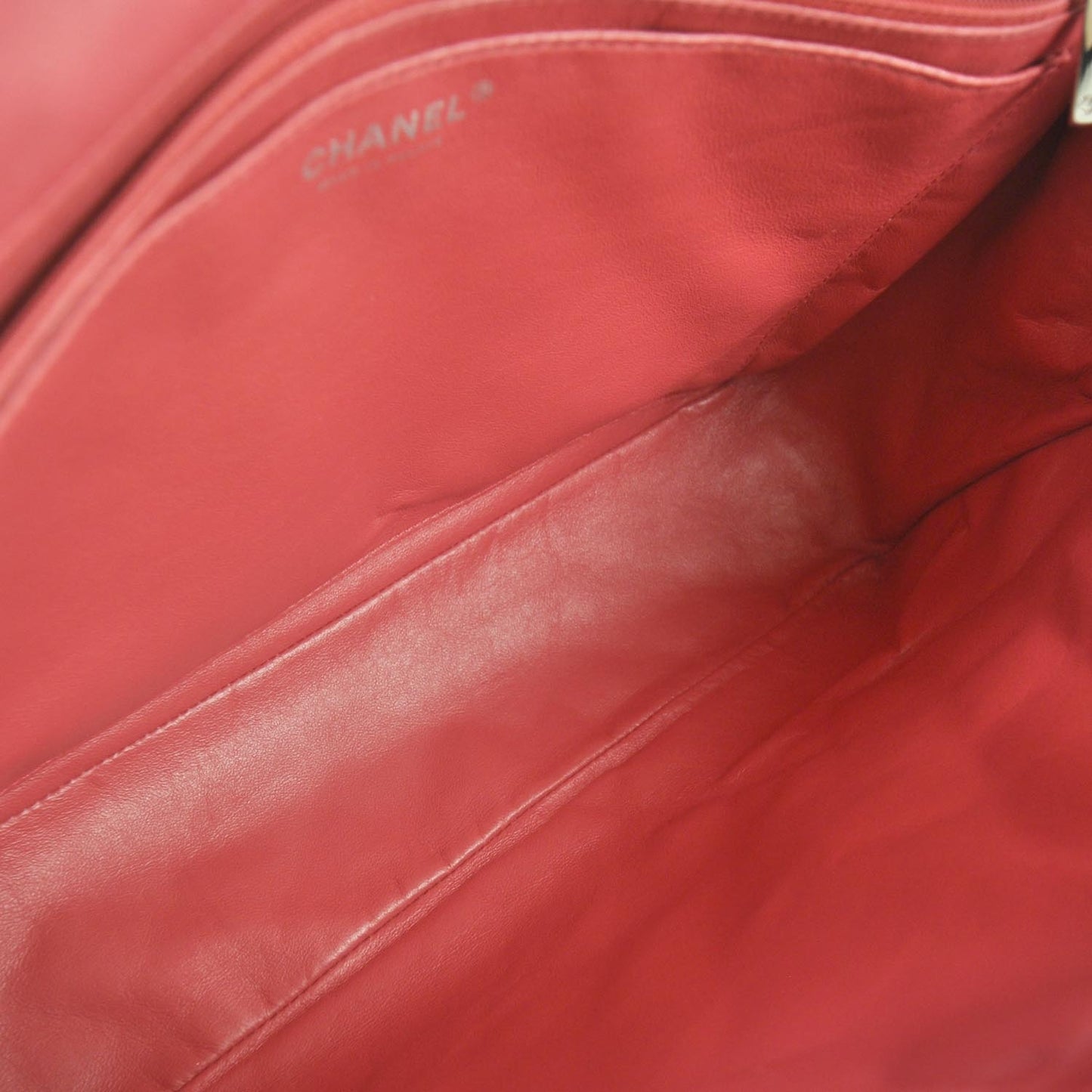 Washed Caviar Maxi Flap Fuchsia