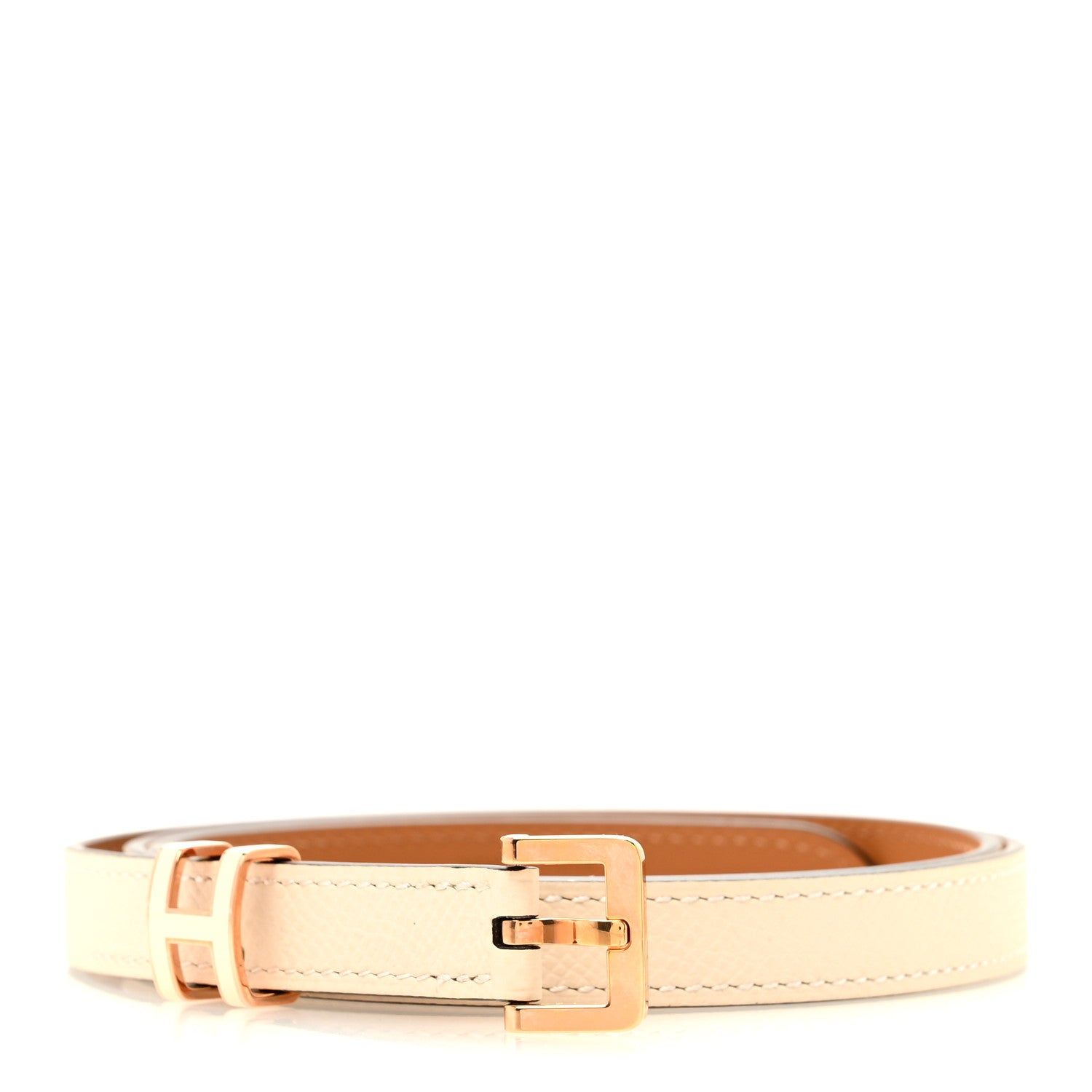 Hermes Epsom 15mm Pop H Belt 80 32 Craie 1 of 6
