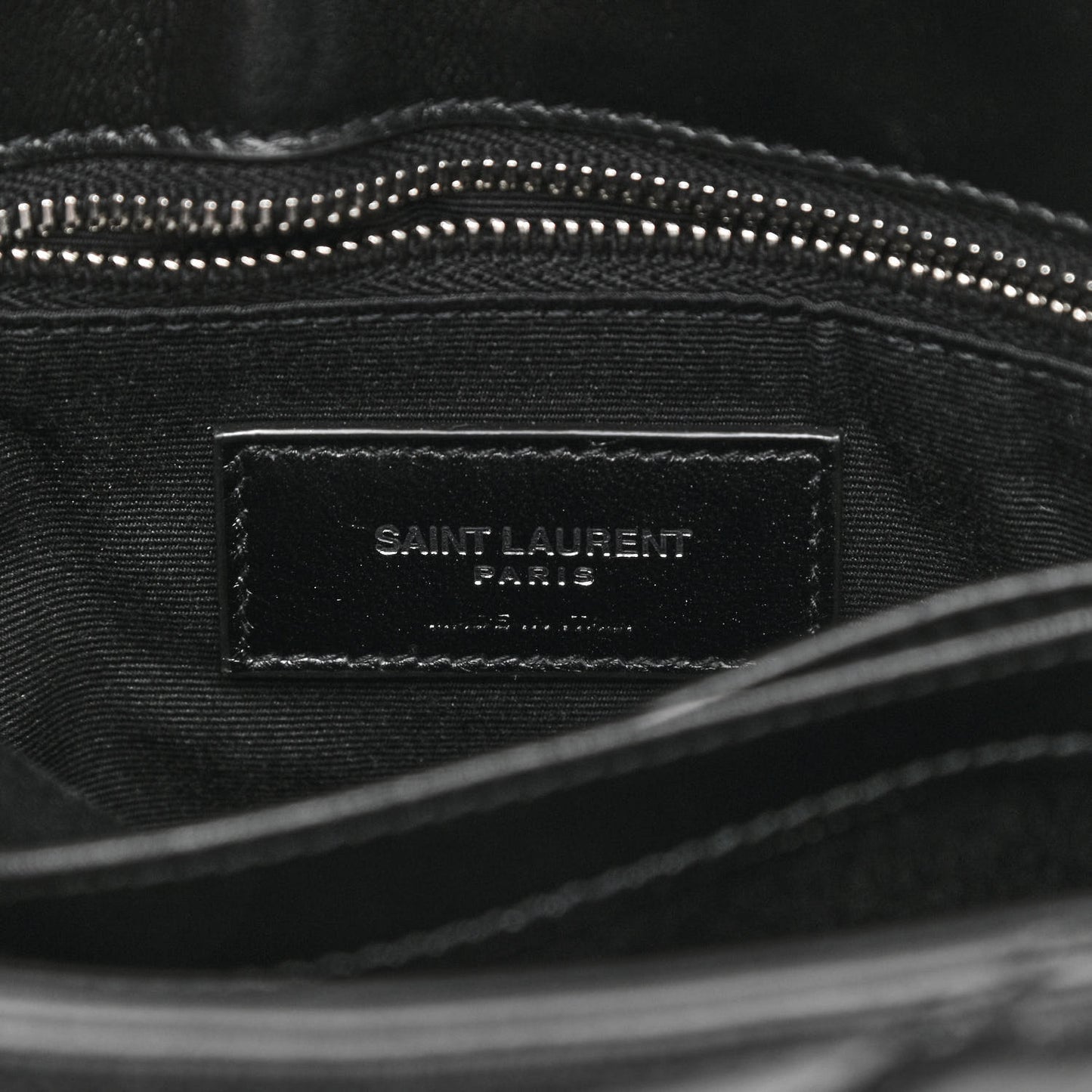 Calfskin Y Quilted Monogram Toy Loulou Crossbody Bag Black