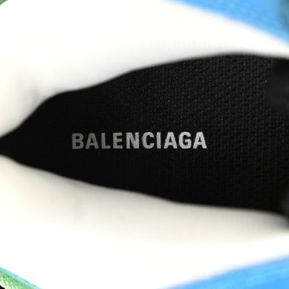 Balenciaga Fabric Mesh Nappa Mens Triple S Sneakers 39 Bleu White Vert Jaune 6 of 9