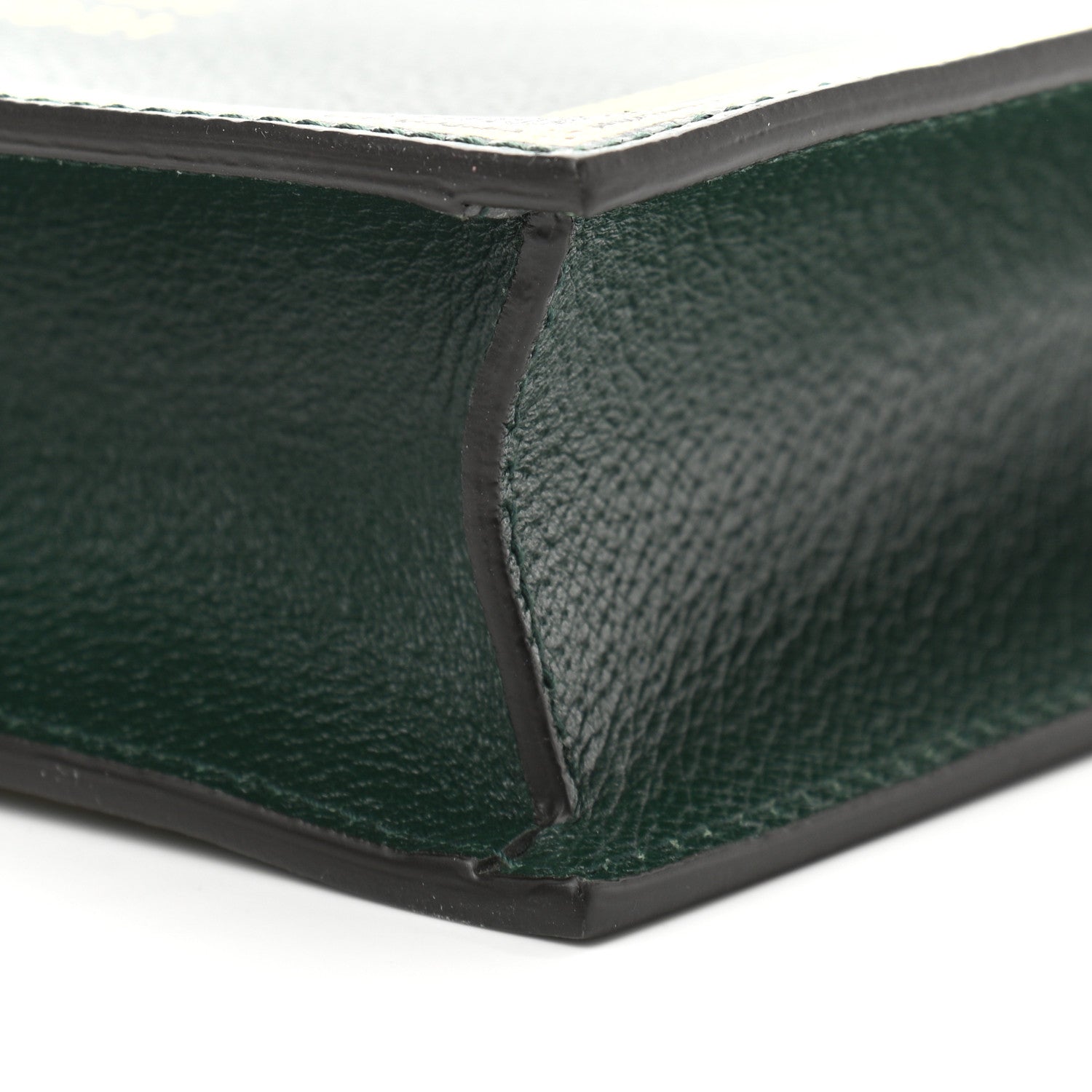 Gucci Calfskin Garden Bat Vertical Shopping Tote Green 11 of 12