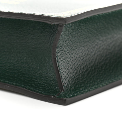 Gucci Calfskin Garden Bat Vertical Shopping Tote Green 11 of 12