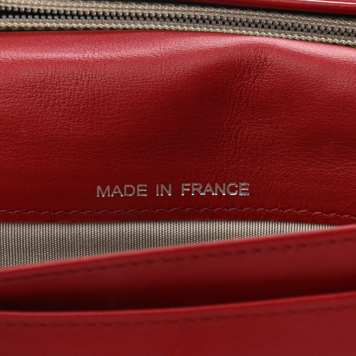 Patent Quilted Brilliant Yen Wallet Red