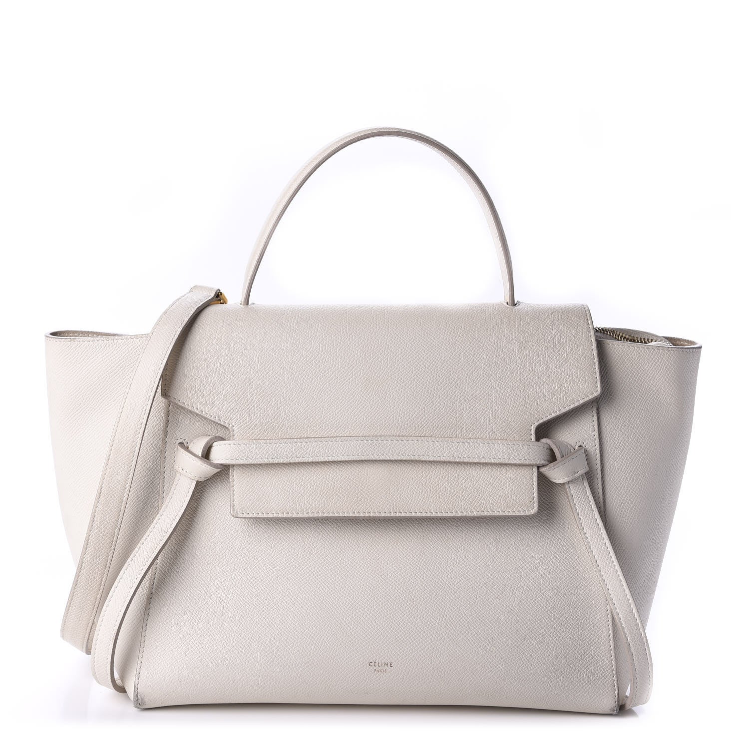 Celine Grained Calfskin Mini Belt Bag White 1 of 14
