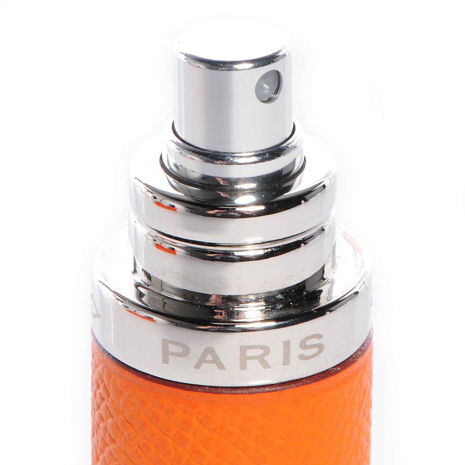 Hermes Epsom Atomizer Refillable Bottle and Case Orange .33 fl. oz
