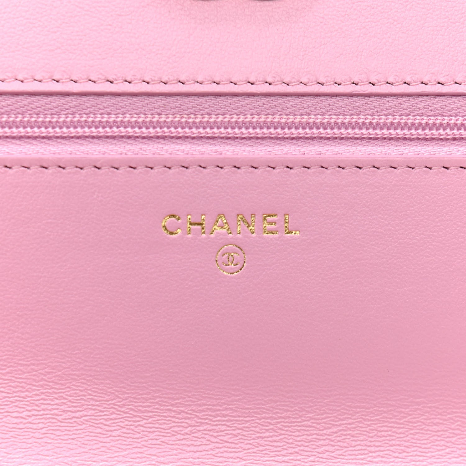 Chanel Lambskin Resin Quilted Wallet On Chain WOC Dark Pink 6 of 12