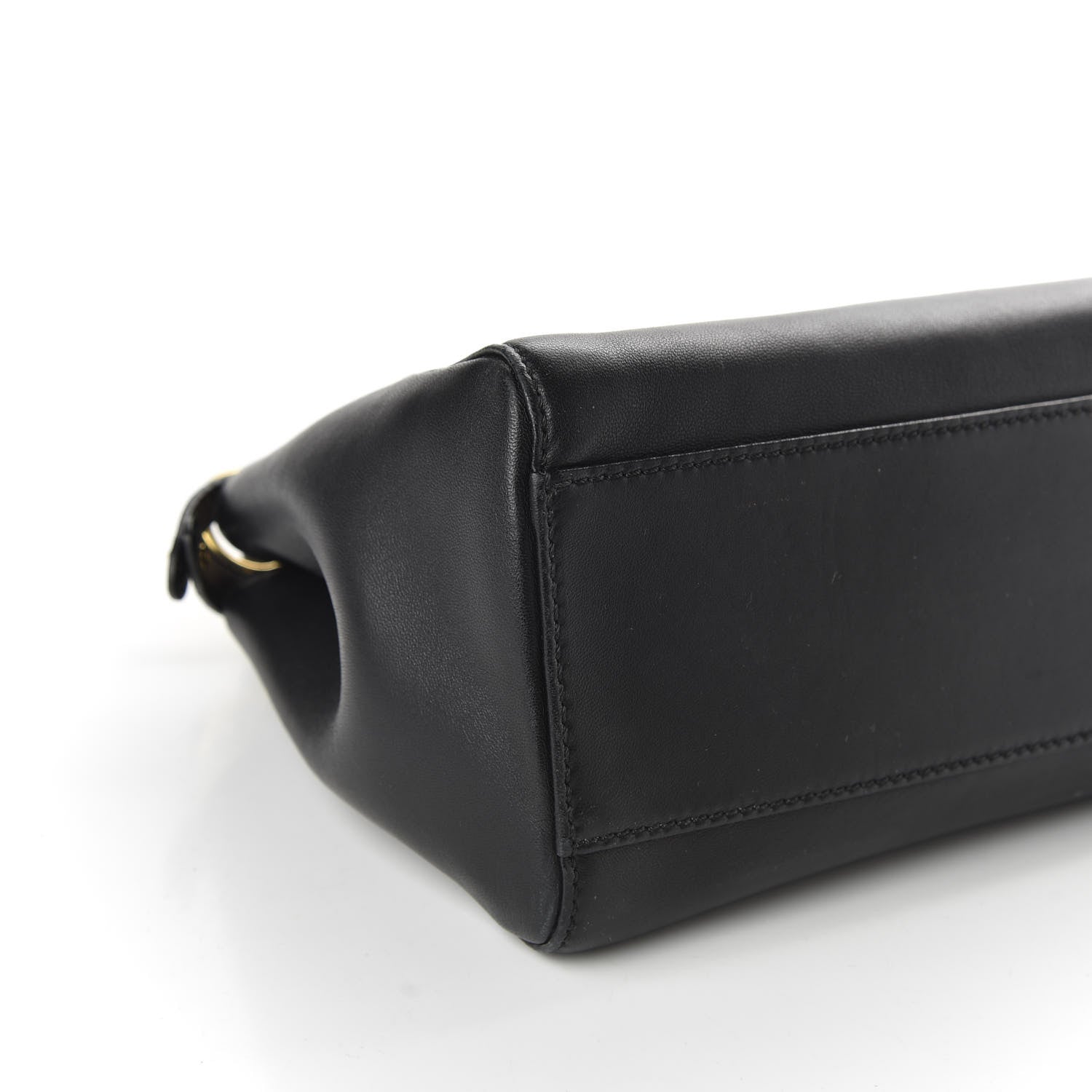 Fendi Nappa Mini Peekaboo Iconic Satchel Black 7 of 7