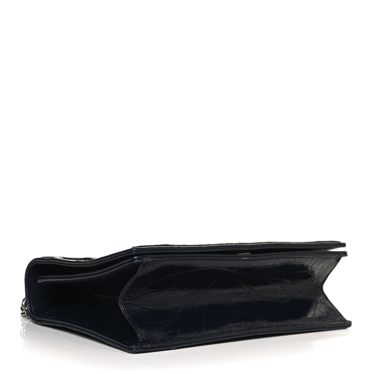Christian Dior Crinkled Lambskin Cannage Medium Diorama Flap Bag Navy 4 of 11