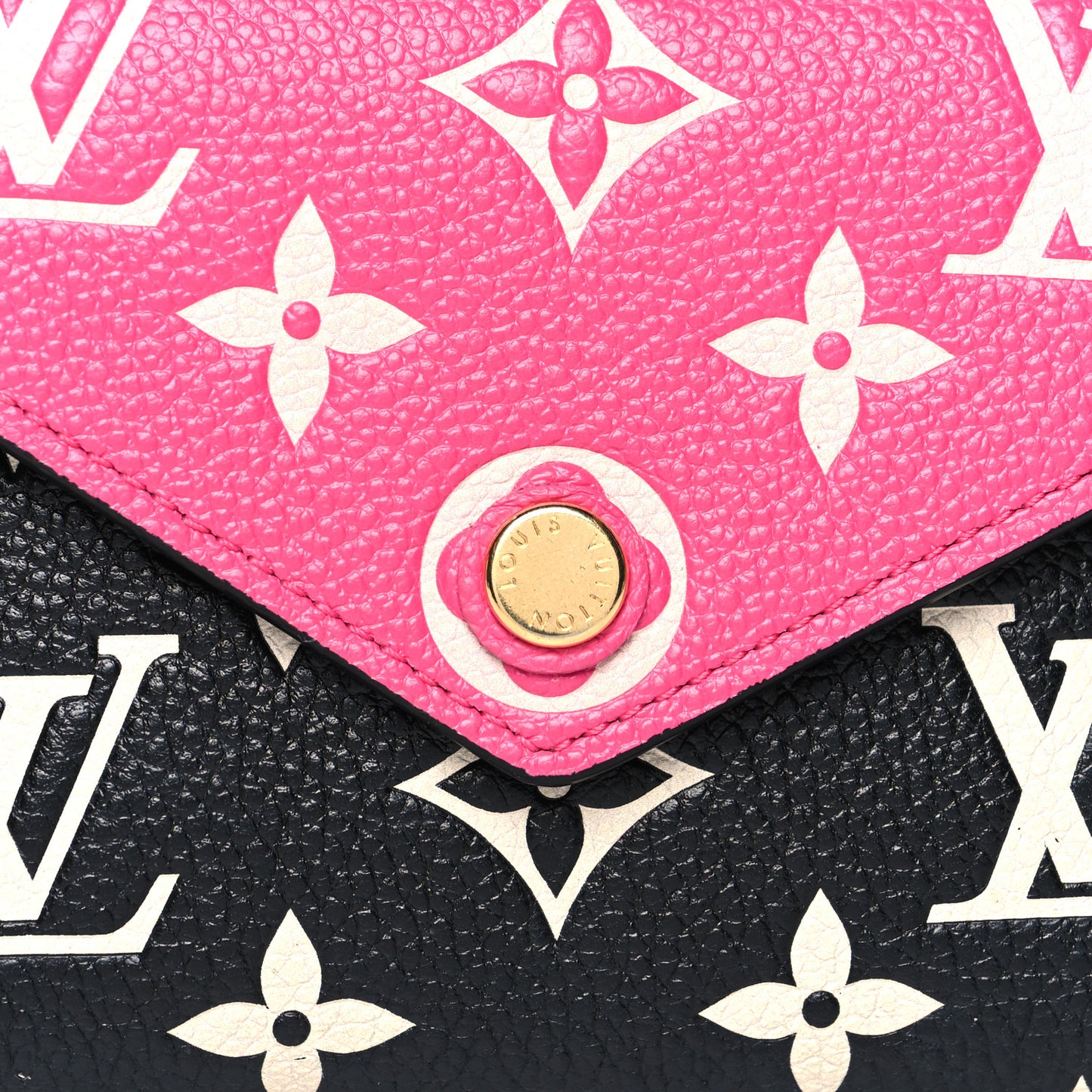 Empreinte Monogram Spring In The City Victorine Wallet Black White Pink