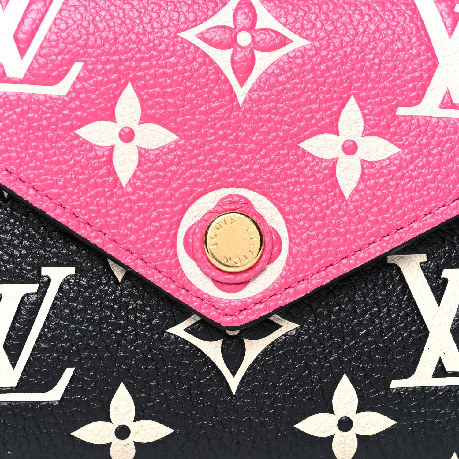 Louis Vuitton Empreinte Monogram Spring In The City Victorine Wallet Black White Pink 8 of 9