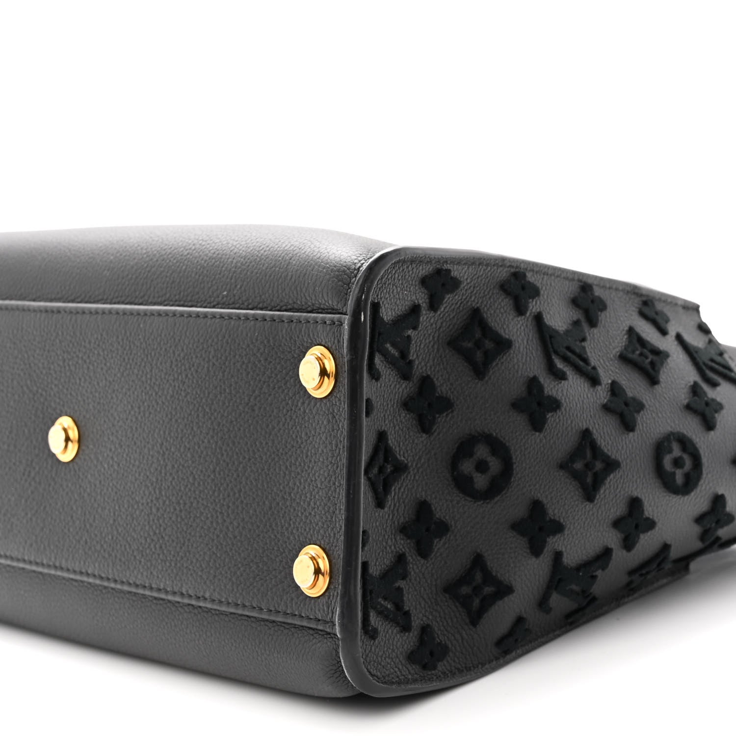 Louis Vuitton Calfskin Monogram Tufting On My Side Black 9 of 9