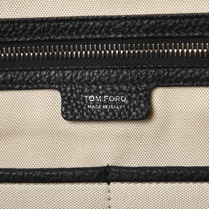 Tom Ford Grained Calfskin Medium T Line Briefcase Black 6 of 11